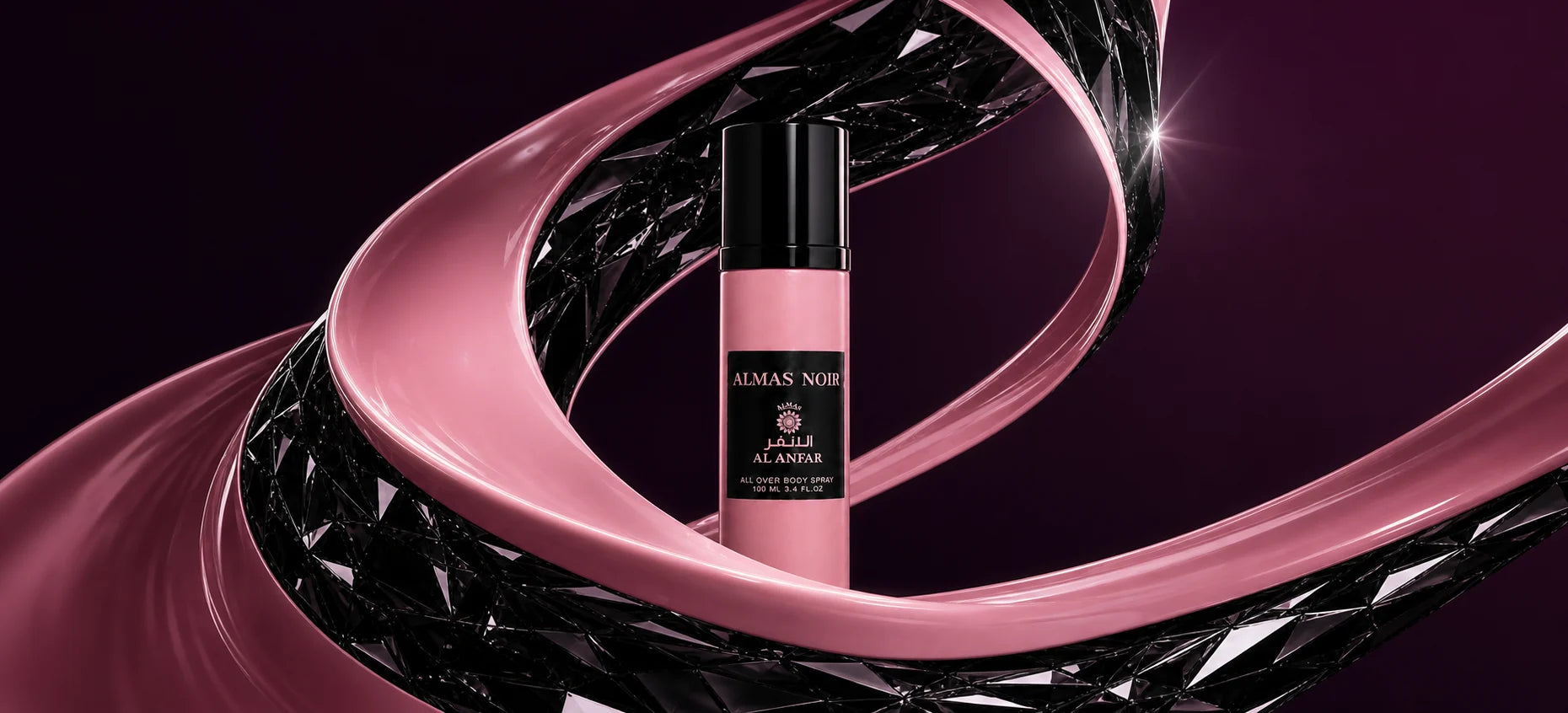 Almas Noir Body Spray fragrance composition