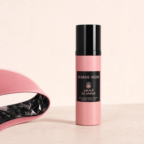 Almas Noir Body Spray campaign detail